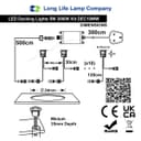 IP68 Outdoor LED Decking Lights 30mm Round Warm White 3000k 10 Kit DEC10WW
