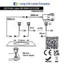 Indoor LED Plinth Lights 30mm Round Cool White Cabinet Lights 6500k 10 Kit PL5CW
