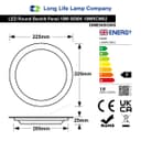 18W LED Back Lit Round Recessed Ceiling Panel Light Cool White 6500k 18WRCW02