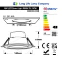 10w LED Recessed Ceiling Downlight Cool White 6000k DL10CW