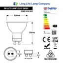 5w 27 SMD LED GU10 Light Bulb Warm White 