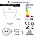 6w SMD LED Light Bulb GU10 50w brightness Cool White 