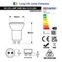 3w LED Small Mini GU10 Spotlight Bulb Cool White MRGU10