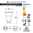 3w LED Small Mini GU10 Spotlight Bulb Warm White MRGU10