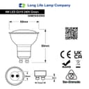 4w Green GU10 LED Colour Light Bulb