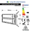 100w LED Tunnel Light High Brightness Security Flood Light IP65 6000K