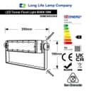 50w LED Tunnel Light High Brightness Security Flood Light IP65 6000K