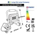 50W LED Work Light Portable Flood Light Plug in 240v IP65 6000K WL03
