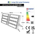 400w LED Tunnel Light High Lumen Flood Lights IP67 6000k 8 Block 400WLEDTL