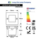 Mini LED Brick Light Outdoor Step Wall Light Square IP54 Warm White ZLC051WW