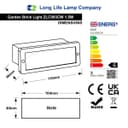 Mini 1.5w LED Cool White Outdoor Recessed Brick Light IP44 ZLC093CW