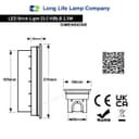 LED Brick Light LED Garden Wall Light Blue Colour Energy Saving ZLC10BLB 