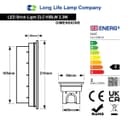LED Brick Light LED Garden Wall Light Cool White Colour Energy Saving ZLC10BLW