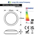 18w Round LED Ceiling Flush Mount Light IP54 6500k Bright Daylight 0829B