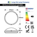 10w Round LED Wall Light Bulkhead Flush Mount IP54