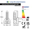 Rocket LED Auto Sensor Night Light