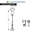 LED Panel Suspension Kit for Ceiling Panels 2023