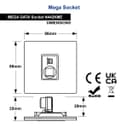 1 Gang Ethernet Port Data Socket CAT 5 Wall Plate Brush Antique Brass N442KME