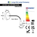  LED Indoor Bedside Reading Wall Light 2W 6000K Chrome H3145