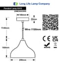 Modern Ceiling Pendant Light Dome Grey Mini Lamp Shade K410