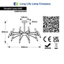 10 Lamp Ceiling Black Cluster Sputnik Pendant Light Adjustable Beam Angle K405 With G9