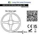 LED Tape Strip Light Continuous COB Illumination 10 Metres 24V Blue with Driver 10COBSLB