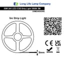 Warm White LED Tape Strip Light Continuous COB Illumination 5 Metres 24V 5COBSLWW with Transformer