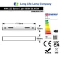 40W LED Ceiling Batten Light 4ft Cool White 6500K Replacement Fitting BL40CW