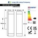 Outdoor LED Wall Light Natural White 4000k Stainless Steel Opal ZLC377