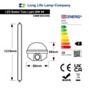 20w LED Batten Light Tri-Proof Fitting 4ft Replacement T8 Fluorescent IP66