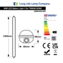 60w 5ft LED Batten Tube Light Non Corrosive IP Rated Triproof Fitting T8 Fluorescent Replacement