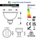 5W MR16 LED Bulb Cool White 6500K 12V Spot Light 4 Pack