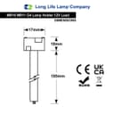 MR16/MR11/G4 Lamp Holder Ceramic 12v Lead