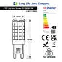 5w G9 LED Bulb Warm White Equivalent 40w