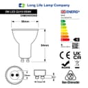 5w GU10 LED Replacement for Halogen Bulb Cool White 6500K