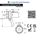 Rechargeable LED Light Torch 1 Million Candle Power