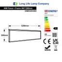 40w  1200 x 300 LED Panel Light Surface Mount  Warm White 3500k 