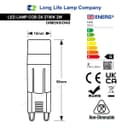 2w G9 LED Bulb Equivalent 25w Light Bulb Warm White 