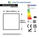48w Surface Mount LED Panel 600 x 600  White Body 6500K