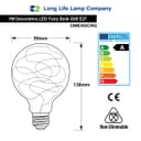 1w E27 LED Globe Decorative Light Bulb Red G95