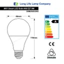 WiFi Smart Bulbs | 9W E27 LED Smart WiFi Light Bulb Colour Changing Mood Lamp