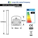 36w 4ft Industrial LED Batten Tube Light IP Rated Warm White T8 Fluorescent Replacement