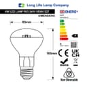6w R63 LED Reflector Light Bulb E27 Cool White Replacement For Halogen Spots