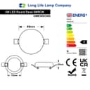 6W Round LED Panel Ceiling Light Spot Flush Mount 