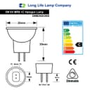 MR8 Halogen Bulb 5w 6v