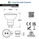 4w Blue GU10 LED Colour Light Bulb