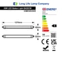 50W LED Batten Light IP65 Rated Cool White 6500K White Diffuser BA50CW