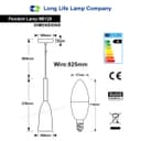Modern Scone Ceiling Pendant Light Black Metal Slim Lampshade Contemporary M0128 with 7w E14 Candle CW 