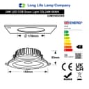 COB 24W Recessed Commercial LED Downlight 6000K CDL24