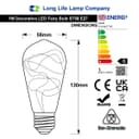 1w  E27 ST58 LED Warm White Fairy String Filament Light Bulb